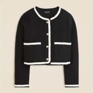 JCREW NWT Cropped boucl eacute yarn lady jacket